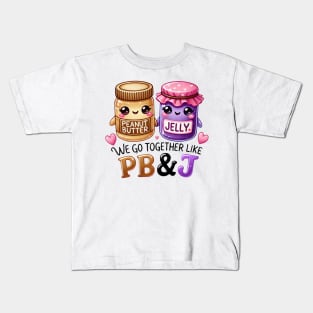PB and J - Classic Comfort Foodie Design Kids T-Shirt